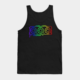 Pixel Look RGB Gaming Graphic Card Gamer Tank Top